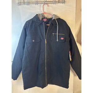 Wrangler‎ M(38-40) men’s black quilted shirt jacket new rn#123187 hooded